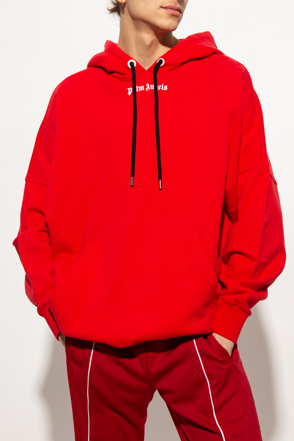 Palm angels hotsell hoodie red